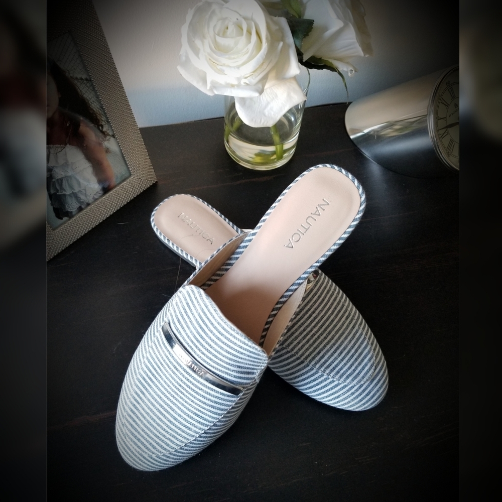 Nautica Labella/ Blue Stripe- Ladies Mule